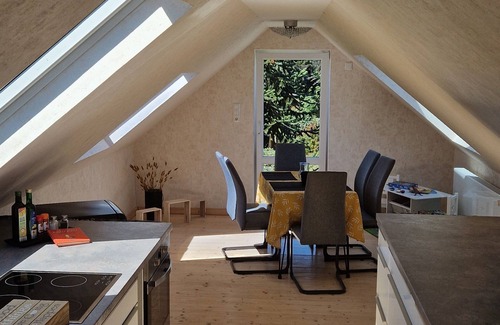 Dumpten Apartment | Ruhrpottglück: cozy ambience with fireplace