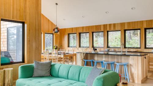 Arch Cape House | Rustic Arch Cape Getaway w Vibrant Interior Walk to the Beach Cape Wonder