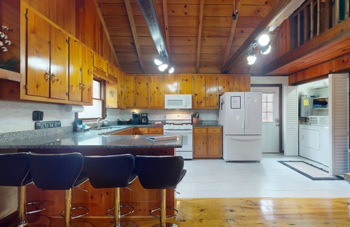 Epworth Cabin | Rustic Blue Ridge Cabin with Porch, Central AC and Gas Fireplace