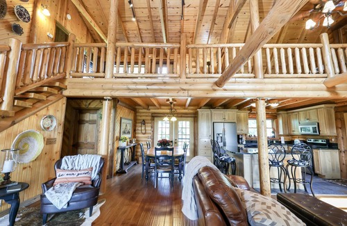 Celina Cabin | Rustic Cabin Near Bike Path — Seasonal Heated Pool, Movie Theater & Fireplace