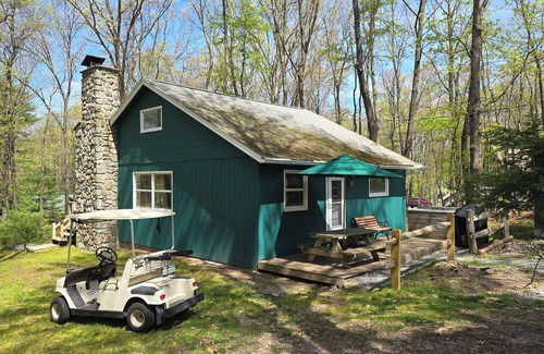 Tafton Cabin | Rustic Cottage Getaway by Lake Wallenpaupack - 2 bedroms and Large Loft