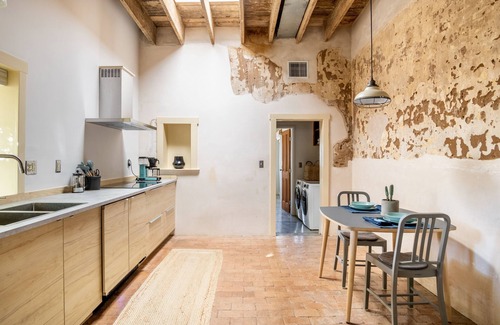 Barrio Historico Condo | Rustic Modern Adobe in Downtown Barrio - King Bed