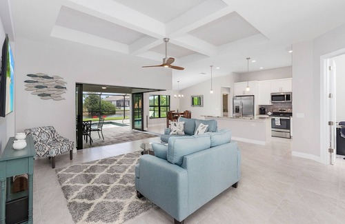 Burnt Store House | Salt water pool home with hot tub on fresh water canal and 40 foot pier 🌴