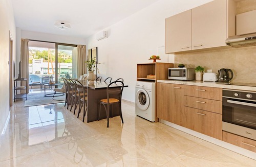Agios Tychon Apartment | Sanders River Plaza - Light 2 Bedroom Apartment with Balcony