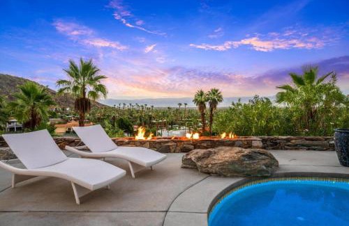 The Mesa House | Santorini House Panoramic Palm Springs Views