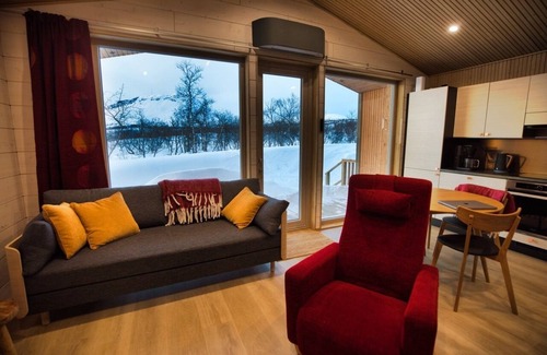 Kilpisjarvi Cottage | Scenic Arctic Retreat with Saana fell views & riverfront in Kilpisjärvi