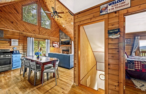 Bryson City Cabin | Scenic Views | Game Room, Hot Tub & Firepit