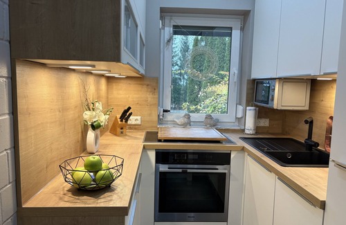 Lichtenberg House | Schönes Ferienhaus 400m vom See, Sauna, Kamin, Klima, Garten bei Bad Steben