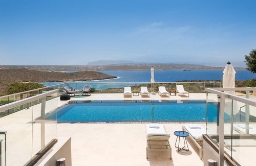 Tersanas Villa | Sea front luxury villa on the edge of the hillside