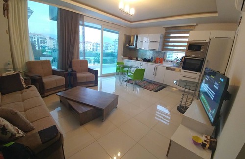 Kestel Apartment | Sea View, Beachfront, Moda Marine Residence. 3 bedrooms 1 living room.