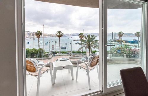 Bugibba Apartment | Seafront Luxury Apartment