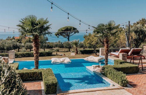 Sutomore Villa | Seafront Stone Villa With Private Infinity Swimming Pool And Big Garden