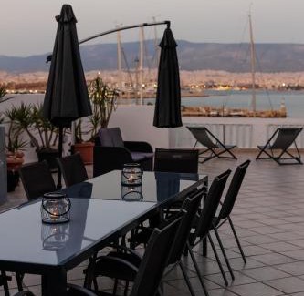 Mikrolimano Villa | Seaside Grey Pearl Villa