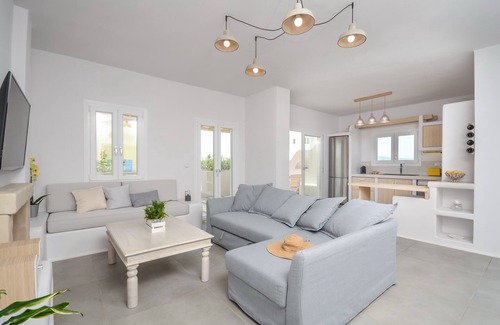 Plaka Villa | Seaside Naxos 2 Villas Private Pool 8 BDR/7 BATH Sleeps 20 @ Plaka