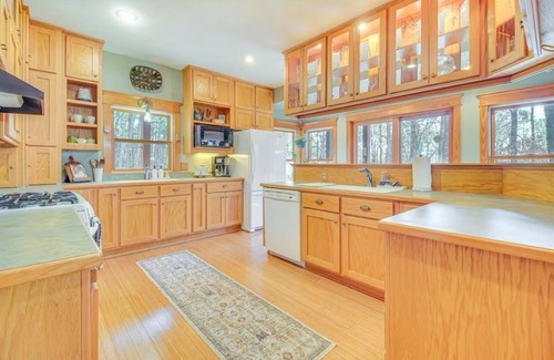 Clarksville Cabin | Secluded 3-bedroom cabin in serene Clarksville, close to local amenities.