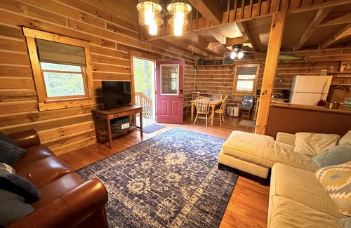 Birdseye Cabin | Secluded cabin with hot tub, fire pit near Patoka Lake, marina and winery