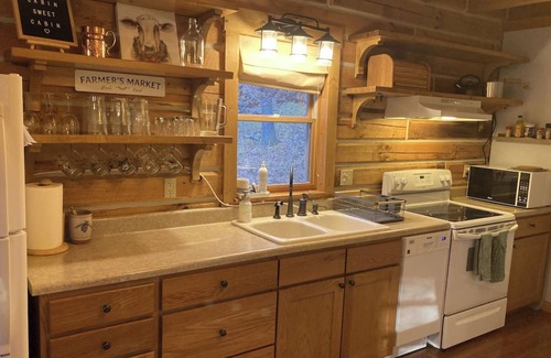 Birdseye Cabin | Secluded cabin with hot tub, fire pit near Patoka Lake, marina and winery