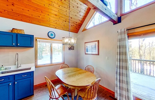 Thompsonville House | Secluded dog-friendly riverfront home with deck, firepit, fireplace, & grill