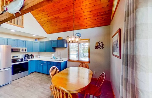 Thompsonville House | Secluded dog-friendly riverfront home with deck, firepit, fireplace, & grill