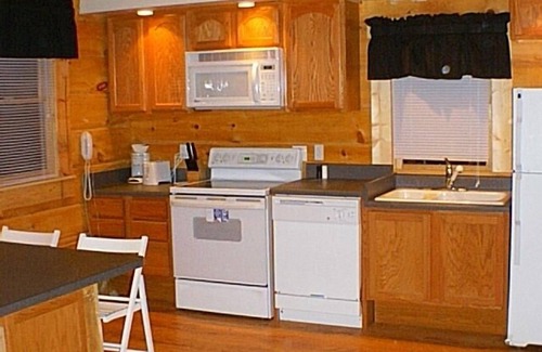 Stanley Cabin | Secluded log cabin, fireplace, wi-fi, hot tub on deck!