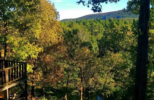 Caddo Gap Cabin | Secluded River Cabin Retreat with Outdoor Bathhouse and Kayaks