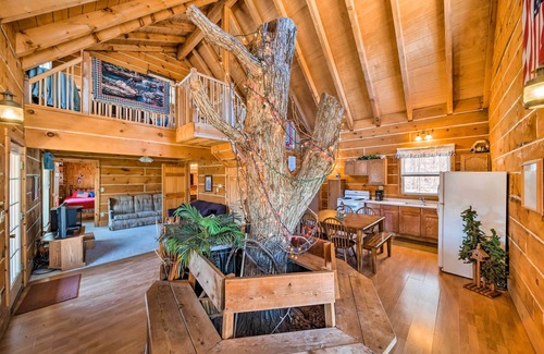 Bellevue Cabin | Secluded Spragueville Cabin by ATV Trails & River!