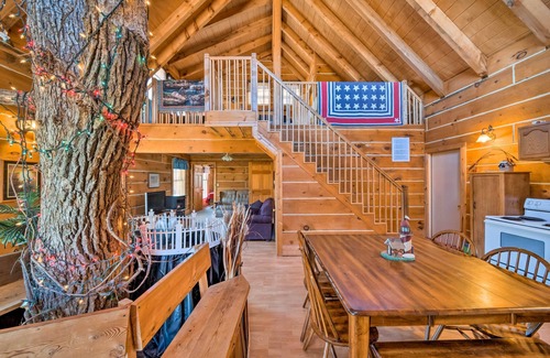 Bellevue Cabin | Secluded Spragueville Cabin by ATV Trails & River!