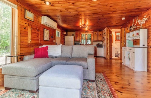 Little Sturgeon Cabin | Secluded Waterfront Cottage with Kayaks and Fire Pit