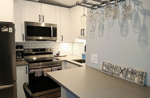 Central Okanagan Cabin | Seclusion Bay Luxury Lakeside Cabin 8. Stunning beachfront on Okanagan Lake.