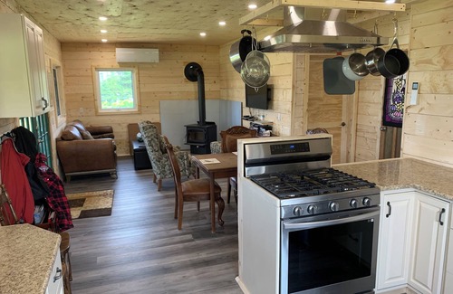 Prince County Cottage | Semi-private beach, huge screened in deck, woods on fenced in property.