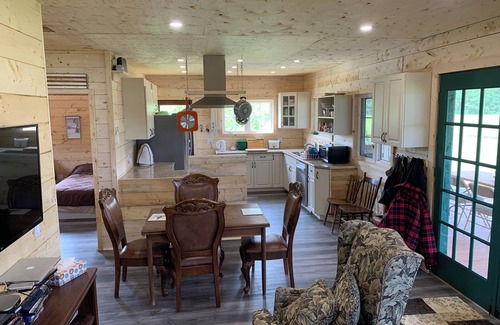 Prince County Cottage | Semi-private beach, huge screened in deck, woods on fenced in property.