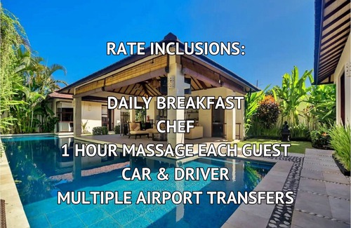 North Legian Villa | SEMINYAK, Great Value, 7 Bdr, New, Close To Beach
