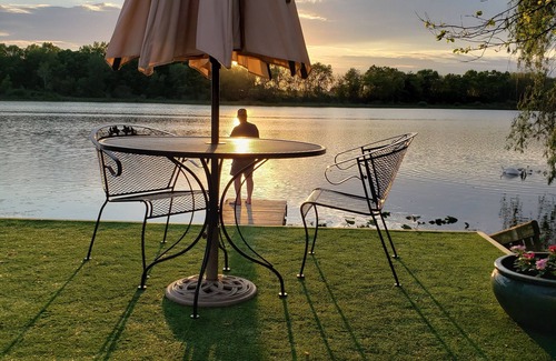 Sturgis Apartment | Serene Lake/Fishing Retreat w/outdoor hot tub and indoor Jaccuzzi