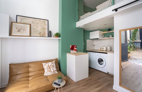 Quartier de la Goutte-d'Or Apartment | Serene Studio Apartment, 5 Mins to Sacré Coeur