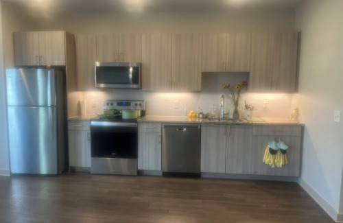 Northlake Apartment | Serene-studio apartment with fitness room and terrace in delightful Tucker.