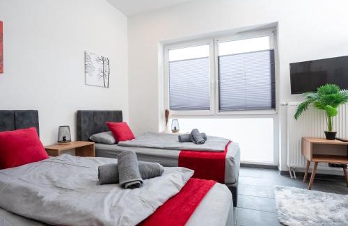 Hochlarmark Apartment | Serviceroom24 - Apartment 3 in Recklinghausen Hoch WLAN - Smart-TV - 24-7 Check-in und Küche