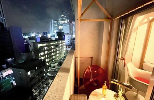 Dogenzaka Apartment | Shibuya station 5min. QCQC studio- Pink 1