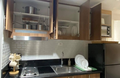 Barangay 76 Condo | Shore 3 Residences Authentic Japanese-Style Bedroom with Pool View - MOA Complex