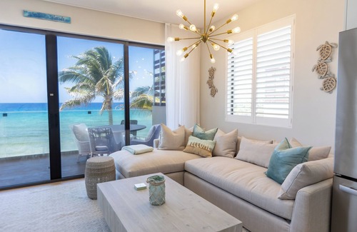 Old Man Bay Condo | Silver Reef 10-Luxury beachfront unit with rooftop terrace & outdoor kitchen!