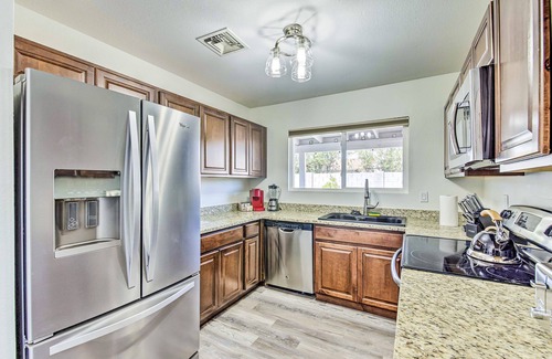 Chandler House | Single-level dog-friendly home with private pool, grill, enclosed backyard, & AC