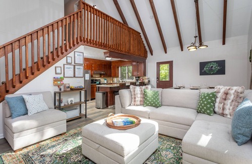 Keezletown House | Ski Slope Views, Fireplace, Game Room & Loft Retreat