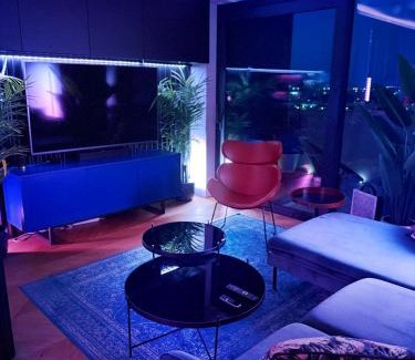 Nove Mesto Apartment | Skyline elegance with free parking