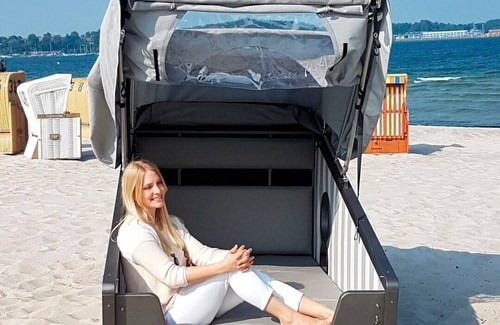 Eckernfoerde Apartment | Sleeping beach chair for 2 guests with 3m² in Eckernförde (295002)