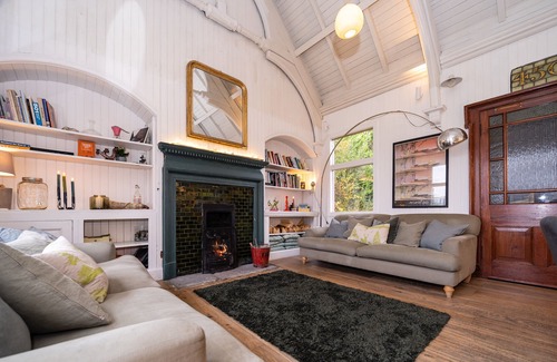 Balquhidder House | Sleeps 10. The Old pink library by loch and river