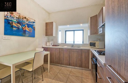 Tower Road Apartment | Sliema Seafront 3BR - opposite Beach - AC & Wifi