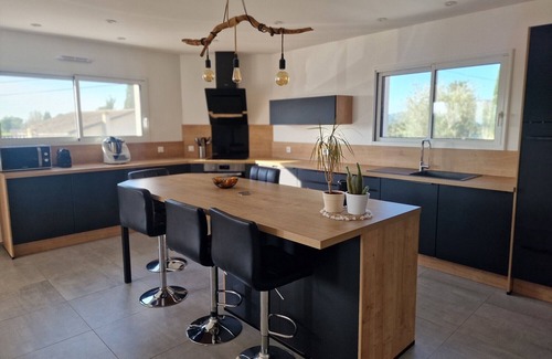 Boisset-et-Gaujac Ski Chalet | Soleil du Sud, a holiday home for 6 people with private pool in the Gard region of France.