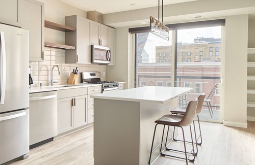 Mill District Apartment | Sonder at Vicinity | Extended Stay 2BR Apartment w/ Balcony & Parking