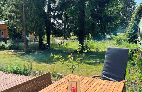 Lebusa House | Sonniges Tinyhouse am Körbaer See