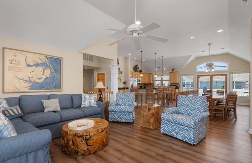 Nags Head House | Southern Comfort: Semi-Oceanfront, Private Heated Pool, Elevator, Hot Tub, Dog Friendly!