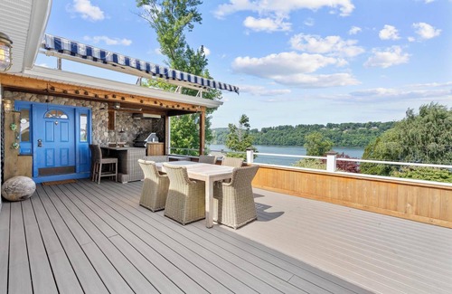 New Fairfield House | Spacious 4-BR house in lake community with beach access and swim-in-place spa.